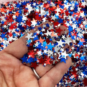 Paillettes d'étoile patriotique mixtes du 4 juillet, Paillettes de jour de l'indépendance, Paillettes de vacances, F691