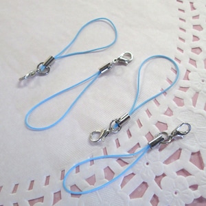 10 Blue Cell Phone Straps Lanyard with Clasps, #F477