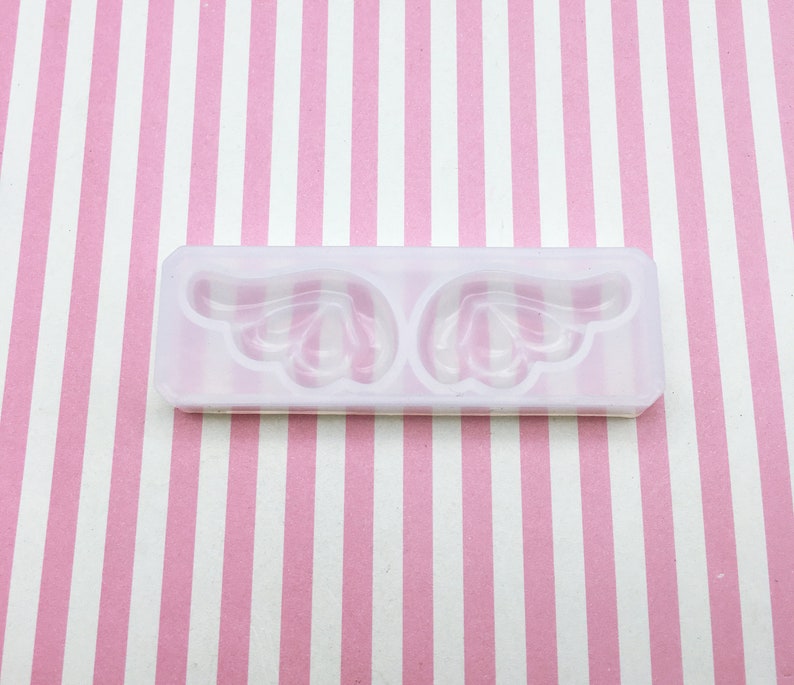 Kawaii Chibi Wings Silicone Mold for Cabochons, Chocolate, Clay, Resin Etc, Mold, Q98A image 1