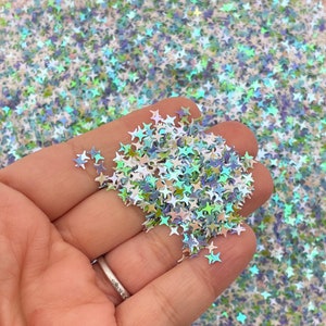 Multicolor Shift Star Glitter, 4 Point Star Glitter, Pick Your Amount, T41