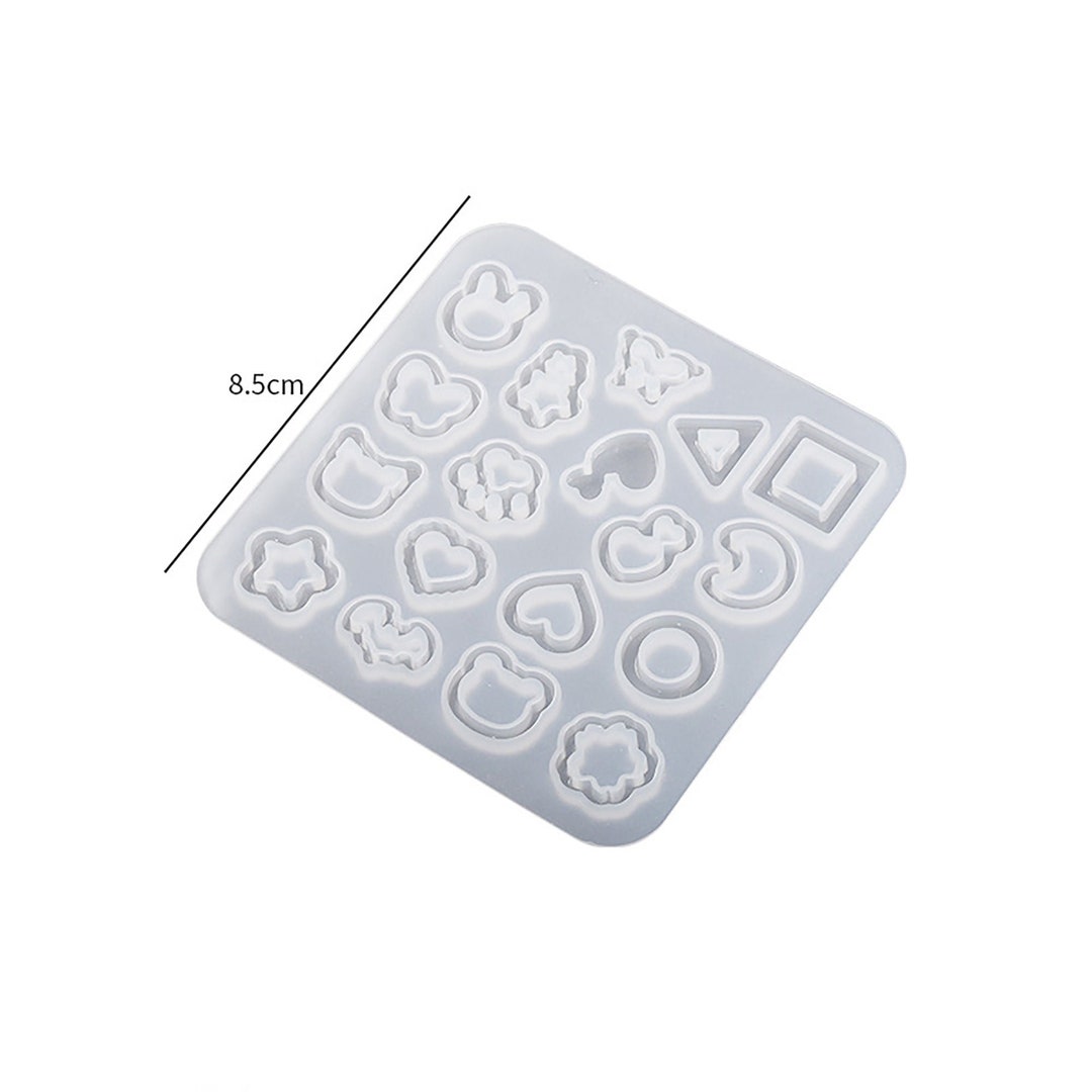Small 18 Cavity Silicone Shaker Molds for Earring Cabochons Q3a Etsy