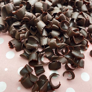 25g Fake Bake Silicone Chocolate Candy Curls , Faux NON EDIBLE Chocolate Shaving Curls for Slime, Fake Desserts Etc,