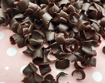 25g Fake Bake Silicone Chocolate Candy Curls , Faux NON EDIBLE Chocolate Shaving Curls for Slime, Fake Desserts Etc,