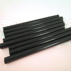 10 black glue sticks for drippy deco sauce, cell phone deco etc (mini size)