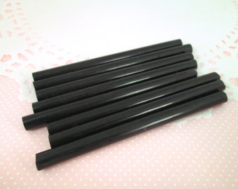10 black glue sticks for drippy deco sauce, cell phone deco etc (mini size)