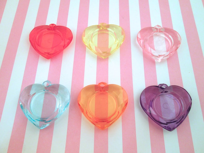 #683 Double Sided Assorted Heart Pendant Settings