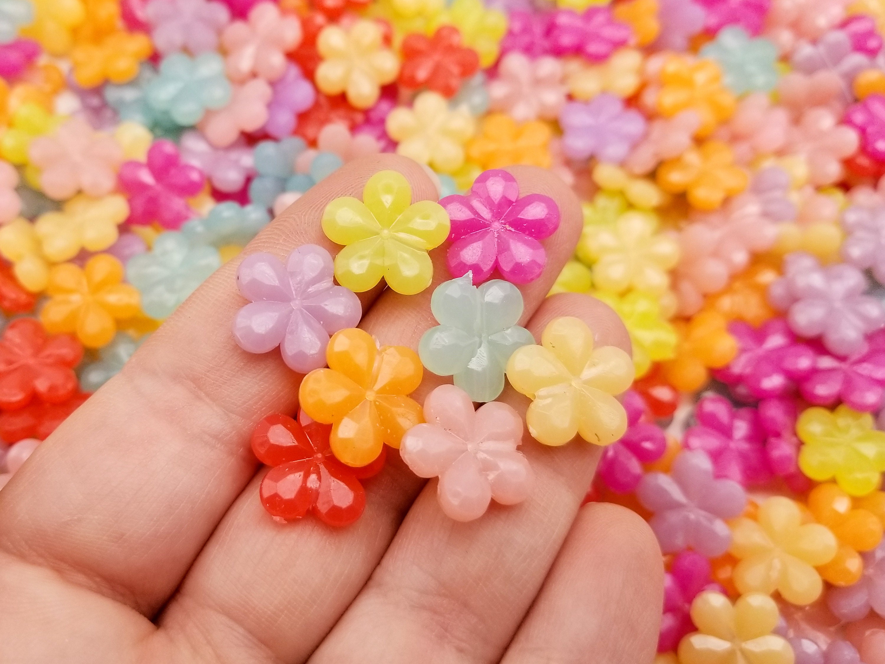 Kawaii Pearl Assortment in Various Shapes and Sizes, Pearlised Flower, MiniatureSweet, Kawaii Resin Crafts, Decoden Cabochons Supplies