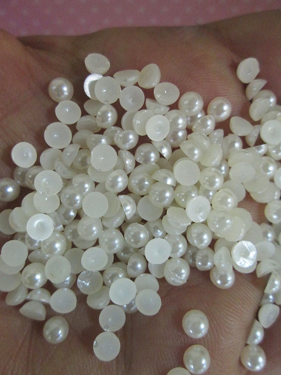 20 Flat Back High Dome, Jewelry Repair Each 10mm 45ss White Pearl Cabochon