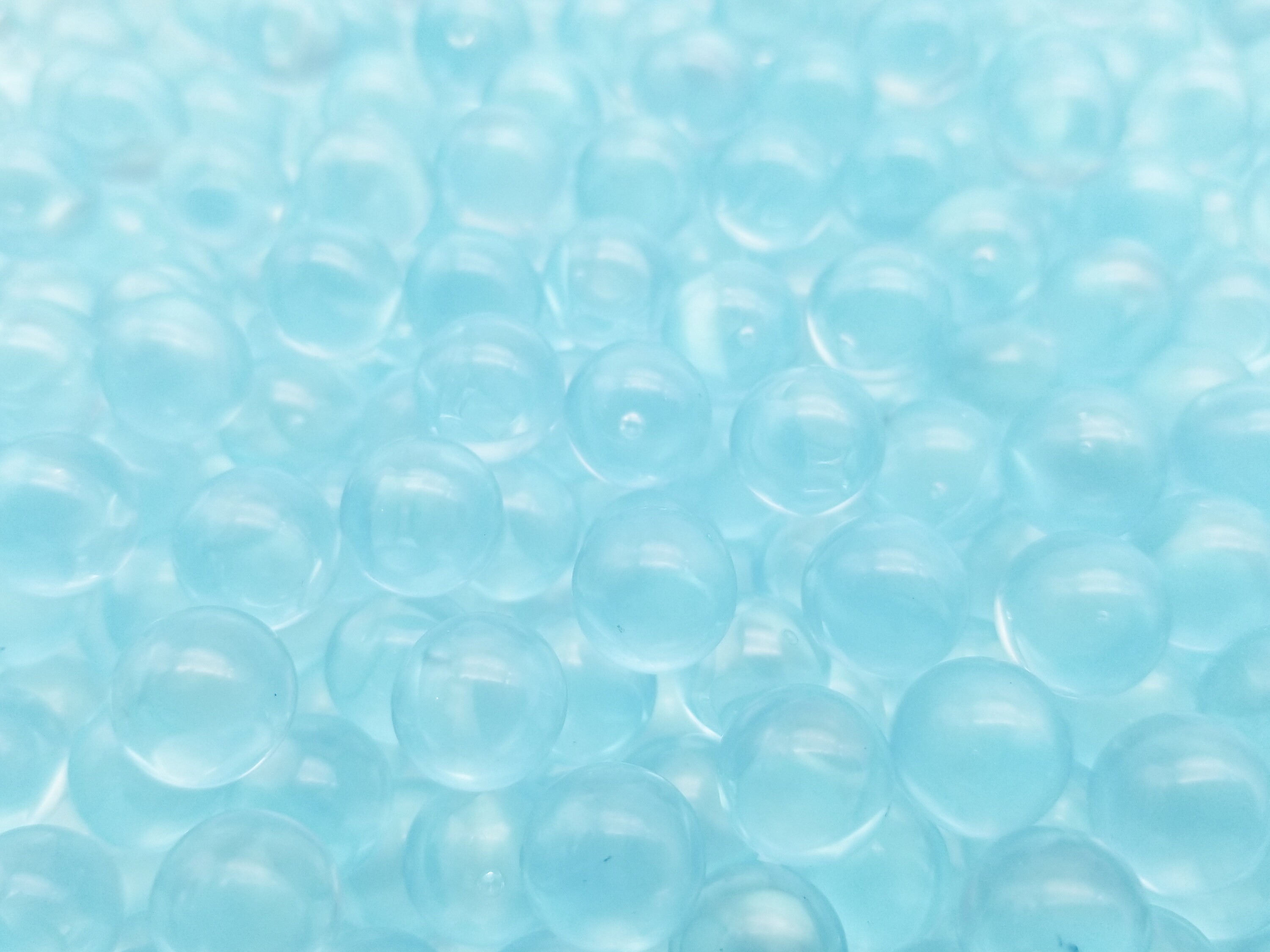 Translucent Pearls Light Blue 10mm Translucent Round Resin Pearls, Hard Popping Boba ...