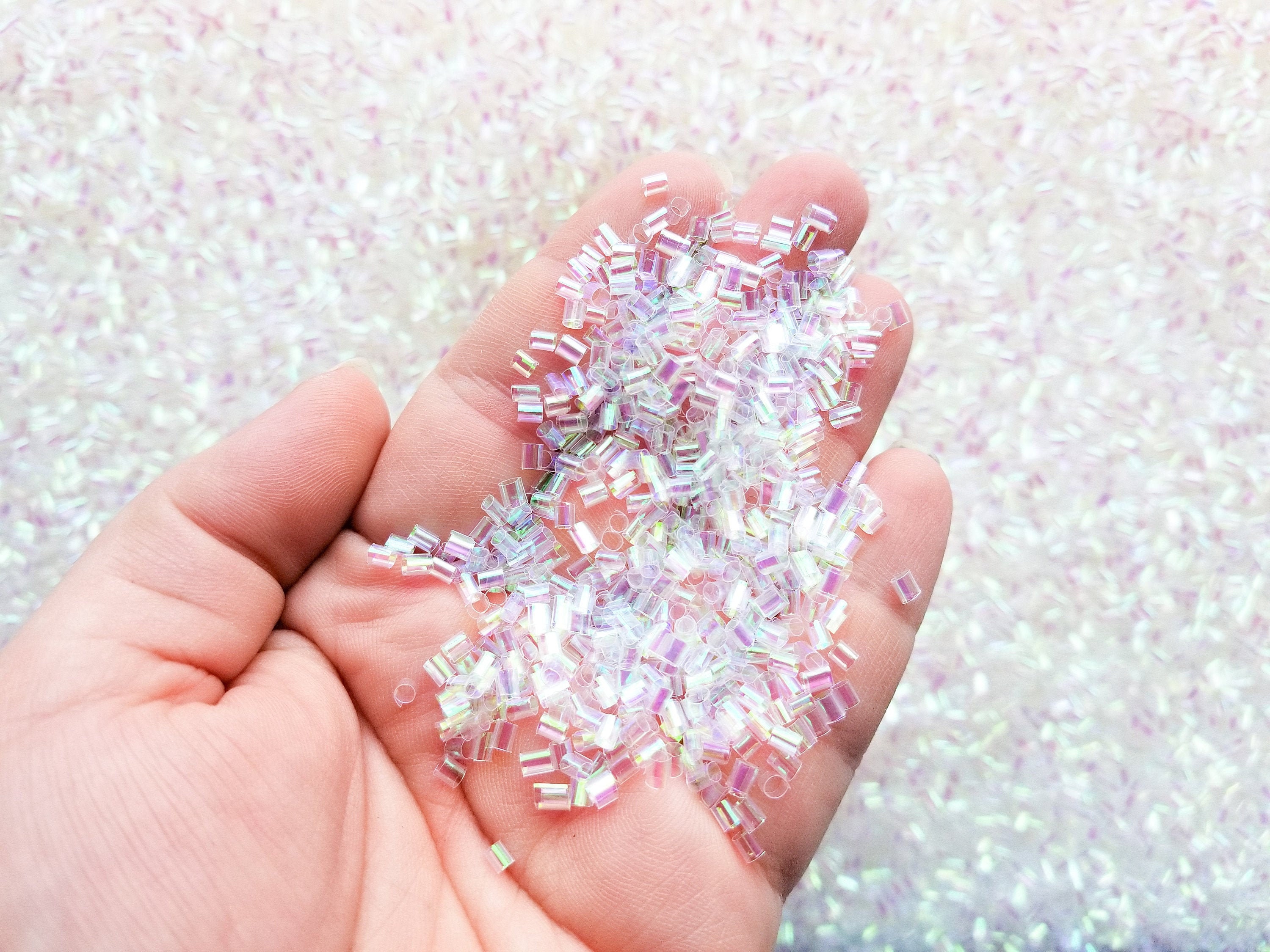 Clear Iridescent Crispy Bingsu Beads for Crunchy Slime Etsy Australia