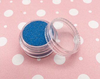 Turkooisblauwe nepsuikerhagelslag kawaii / 8 gram, goed voor nepkoekjes en desserts