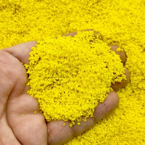 25 Grams Yellow, Diorama Model Foliage Tree Powder, Fake Herb Toppings Sprinkles for Slime