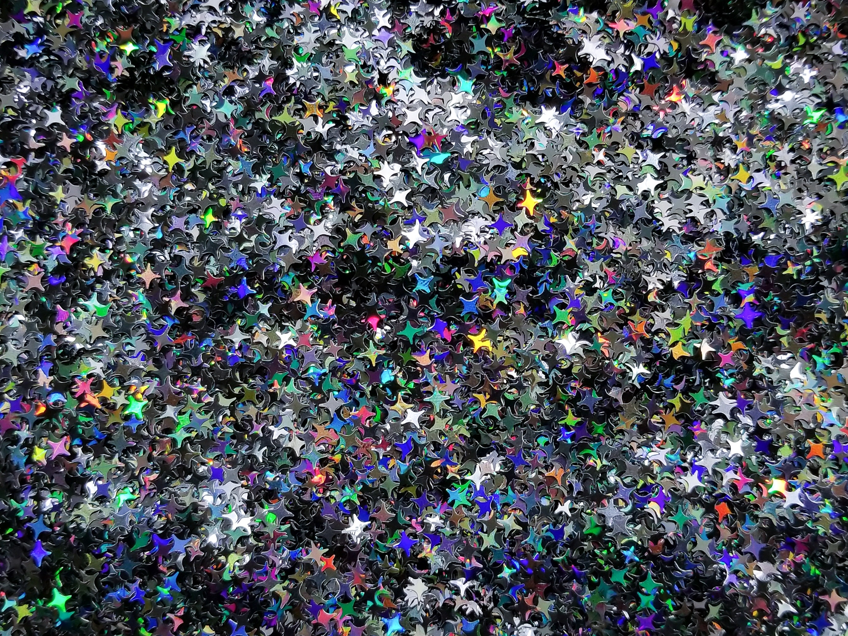 Four Point Star Mix - Black Holographic Glitter - GC1 – Glitzy City LLC