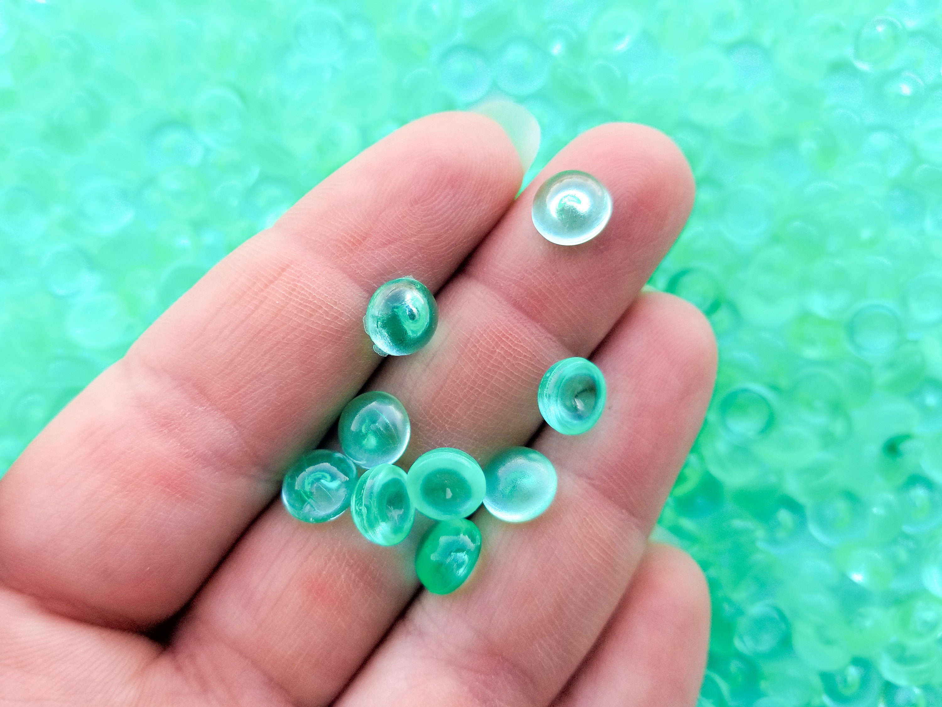100g Green Fishbowl Beads – Craftyrific