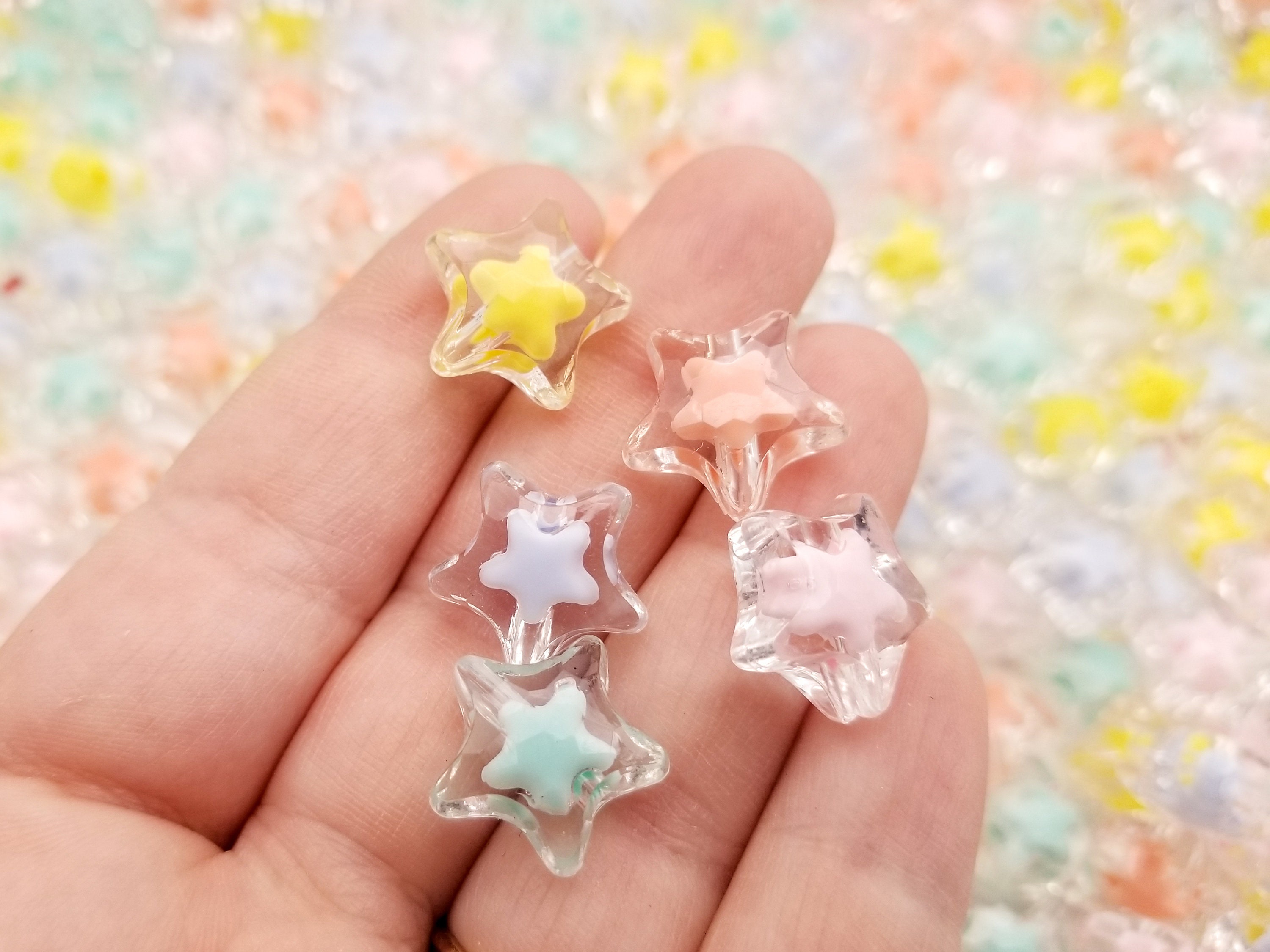 Kawaii Pearl Assortment in Various Shapes and Sizes, Pearlised Flower, MiniatureSweet, Kawaii Resin Crafts, Decoden Cabochons Supplies
