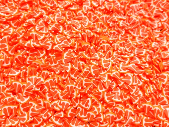 Orange Large Brightly Colored Fimo Slices Polymer Clay Oranges Fake Sp
