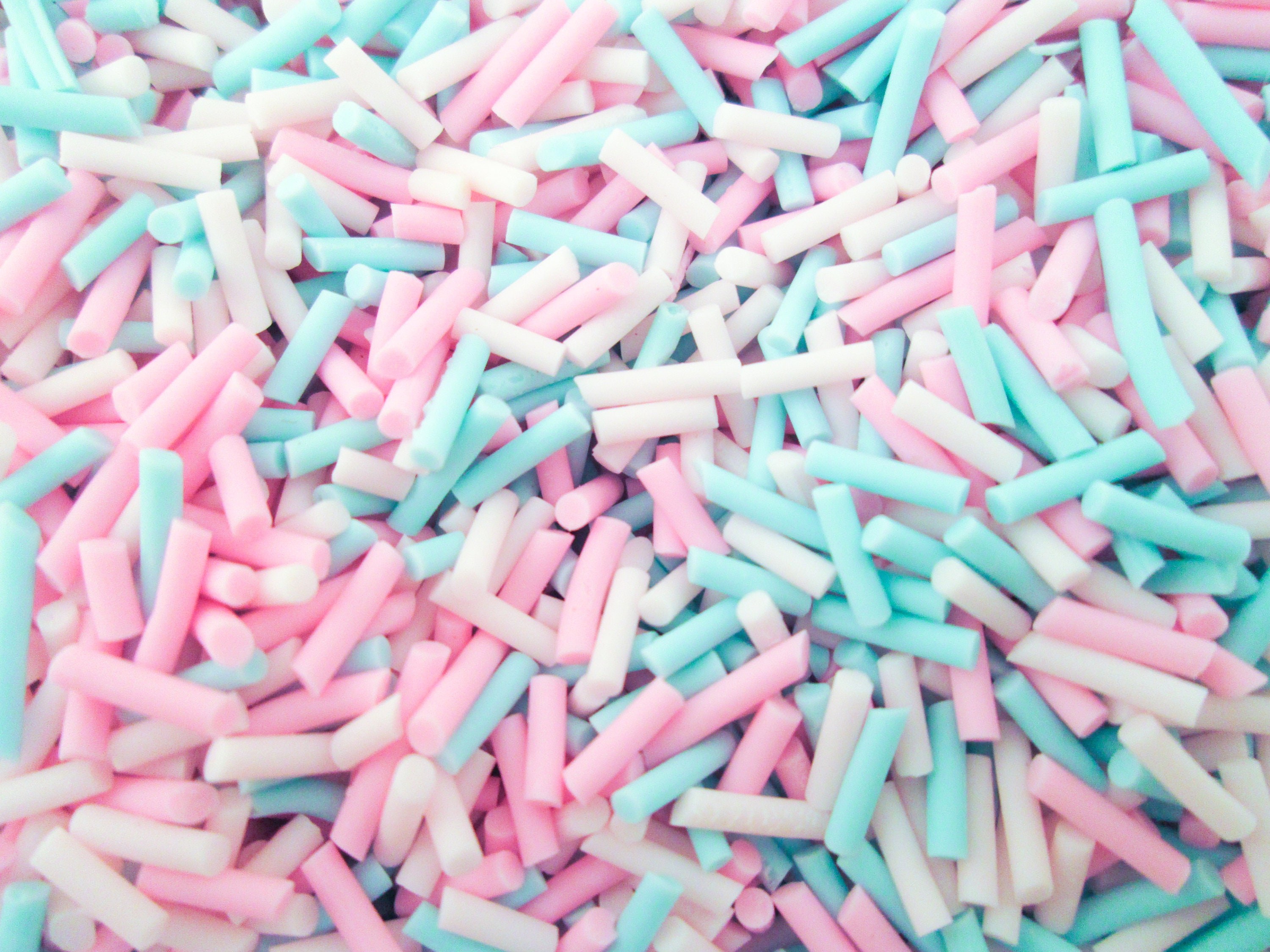 COTTON CANDY MIX Pastel Pink and Blue Polymer Clay Fake - Etsy