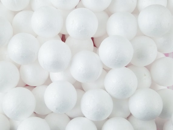 15 LARGE White Hard Foam Ball Pieces, Foam for Slime -  Sweden