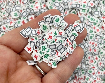 Pâte polymère mahjong saupoudrée, faux mélange pour saupoudrer de pâte fimo mahjong, M87