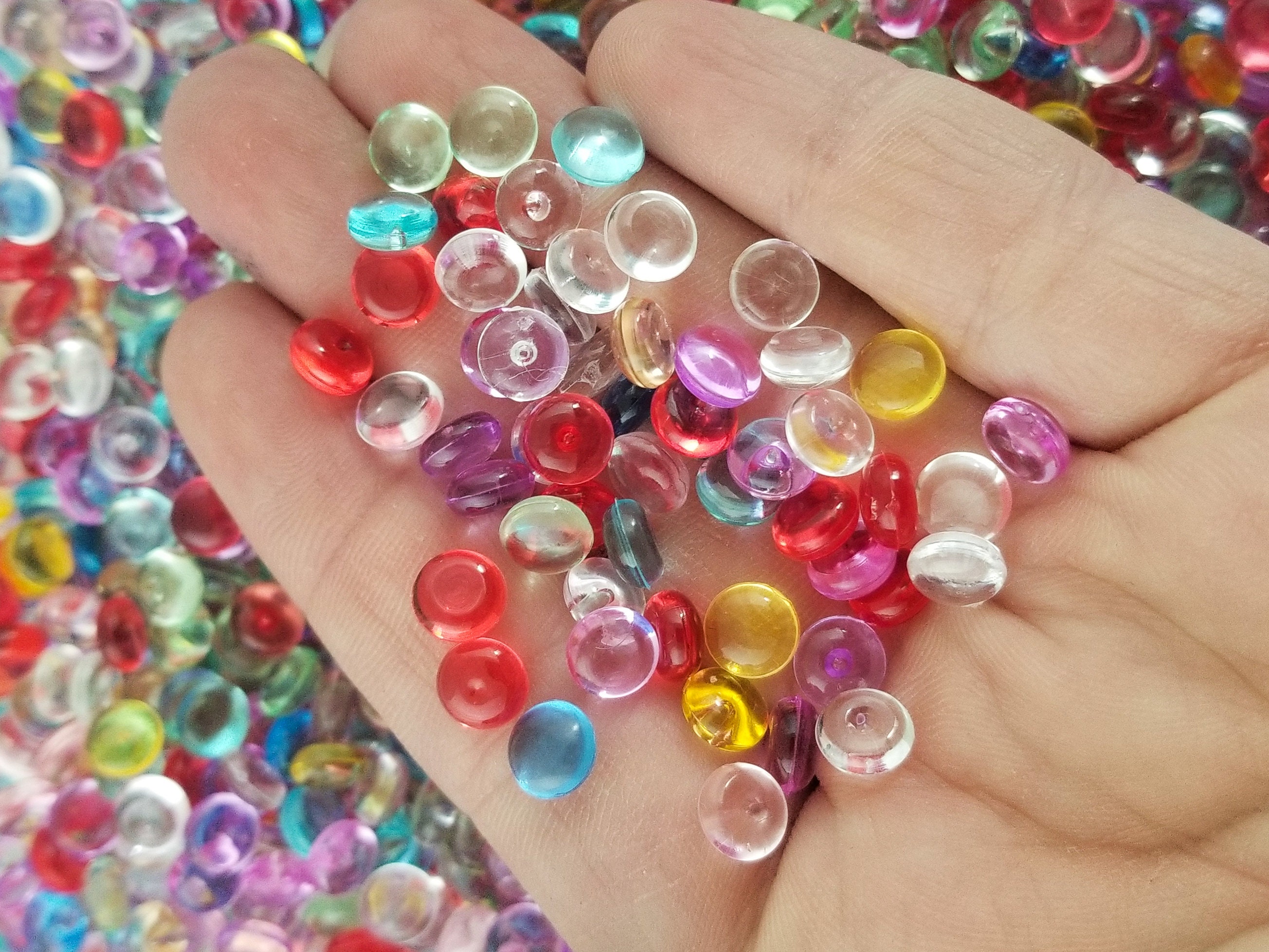 100 Gram 3 1/2 Ounces Multicolor Fishbowl Slushie Beads for Crunchy Slime  and Crafting 