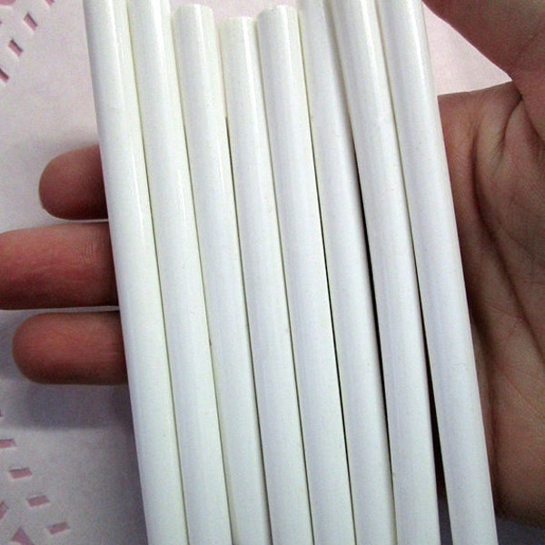 10 white glue sticks for crafts and scrapbooking and making drippy vanilla deco sauce (mini size)