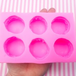 Molde de silicona para macarrones de 35 mm para cabujones, arcilla, resina, etc. Moldes para hornear falsos de bricolaje