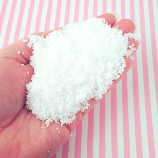 DIY Instant Fake Snow Powder, Makes 8 Cups of  Snow for Fluffy Slime and Sensory Kits