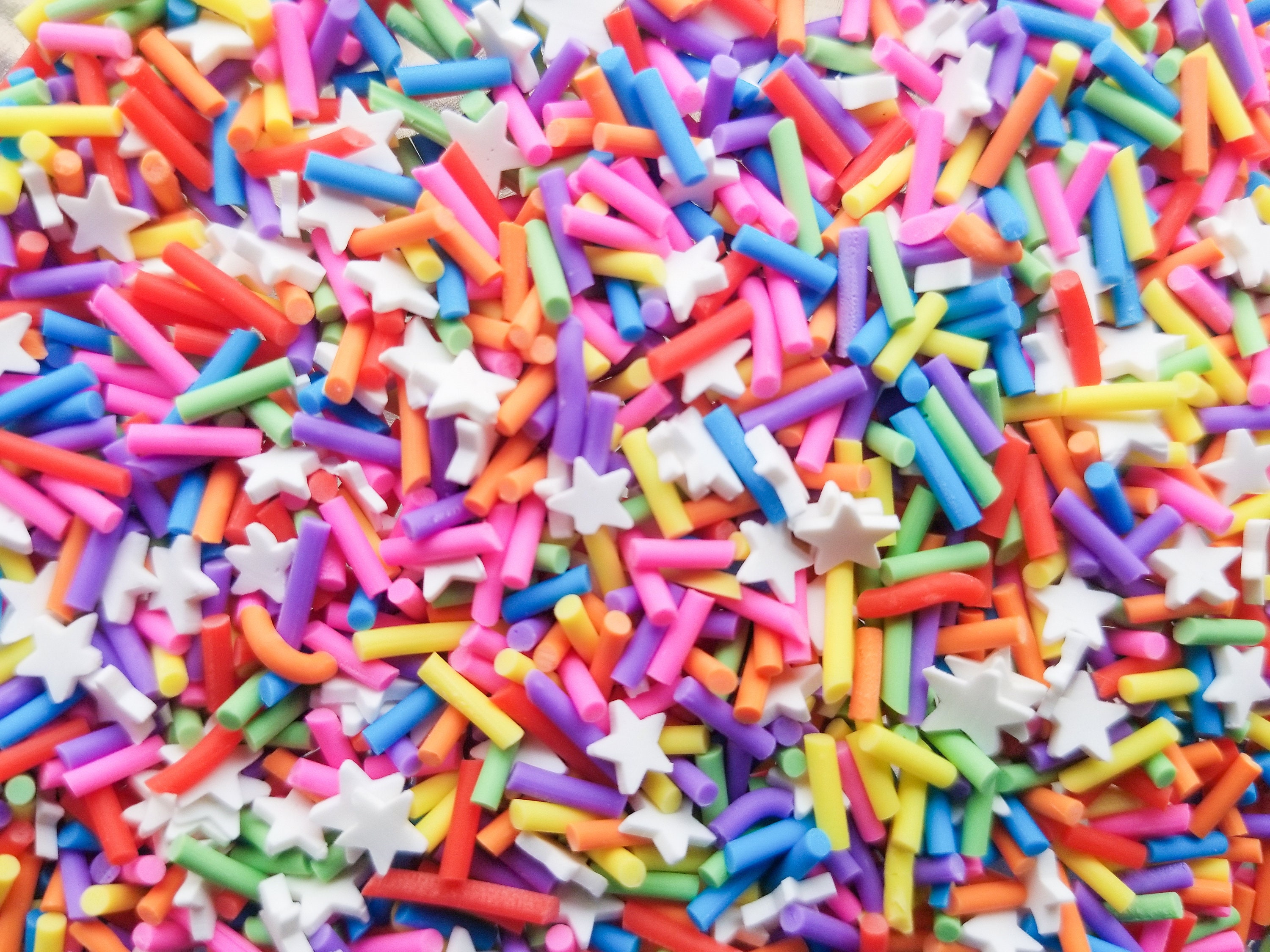  50g Vibrant Rainbow Fake Sprinkles Clay Sprinkle for