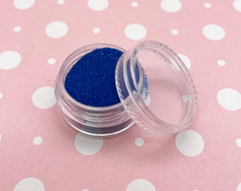 Donkerblauwe nepsuikerhagelslag kawaii/8 gram, goed voor nepkoekjes en desserts