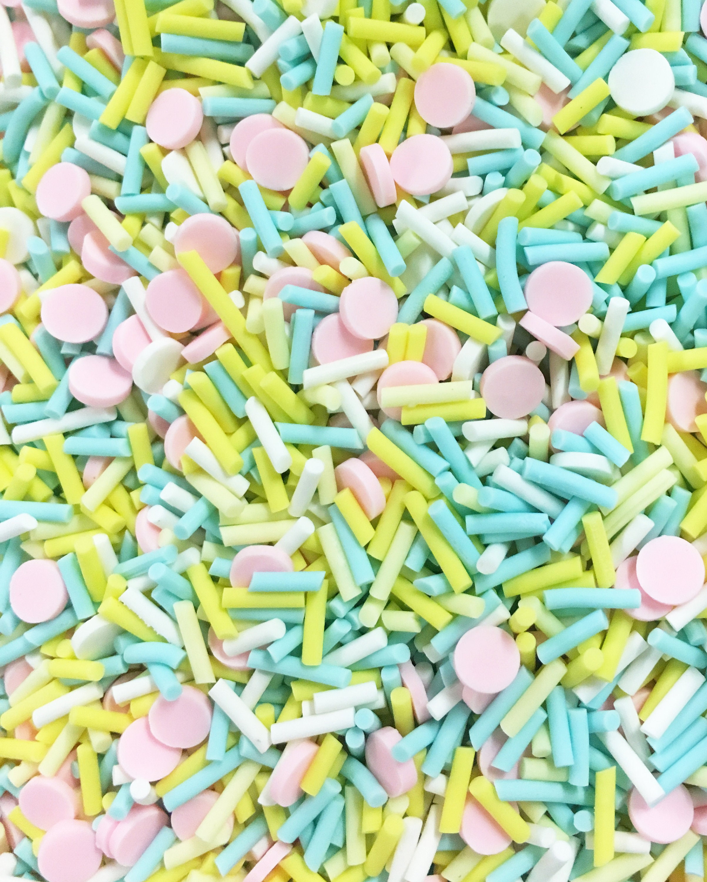 MAYBE MIAMI Pastel Pink and Blue Polymer Clay Fake Sprinkles Etsy