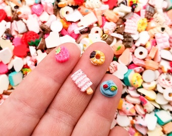 8 Tiny Sweets Candy Cabochons for Nail Decoration, Resin Embellishment, Shaker Molds, Cute Multicolor Miniature Sweets, #06