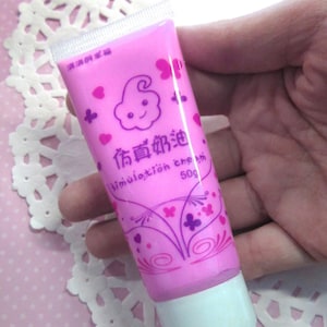 Decoden Whipped Cream Glue, Pink Orchid Color, for Cell Phone Decoration, 50g