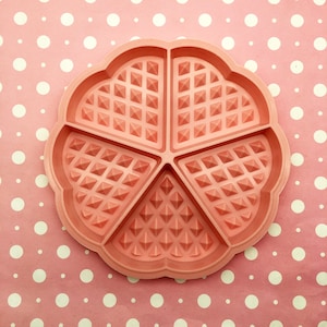 Large life-size Flatbacked Waffle Mold, Cake Cabochon, Fake Bake Mould for Clay, Resin Etc