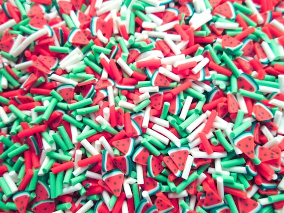 Christmas Green Red White Fake Sprinkles Holiday Decoden Jimmies