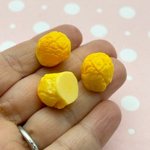 6 petits cabochons de pâte feuilletée en résine à dos plat miniatures de 15 mm, faux cabochons en plastique acrylique à dos plat pour cuisson 173