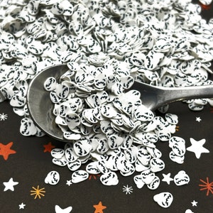 Glühen im Dunkeln Geist Kürbis Halloween Polymer Clay Streusel, künstliche Streusel, Polymer Clay Fake Streusel, Dekoden Streuteile N226