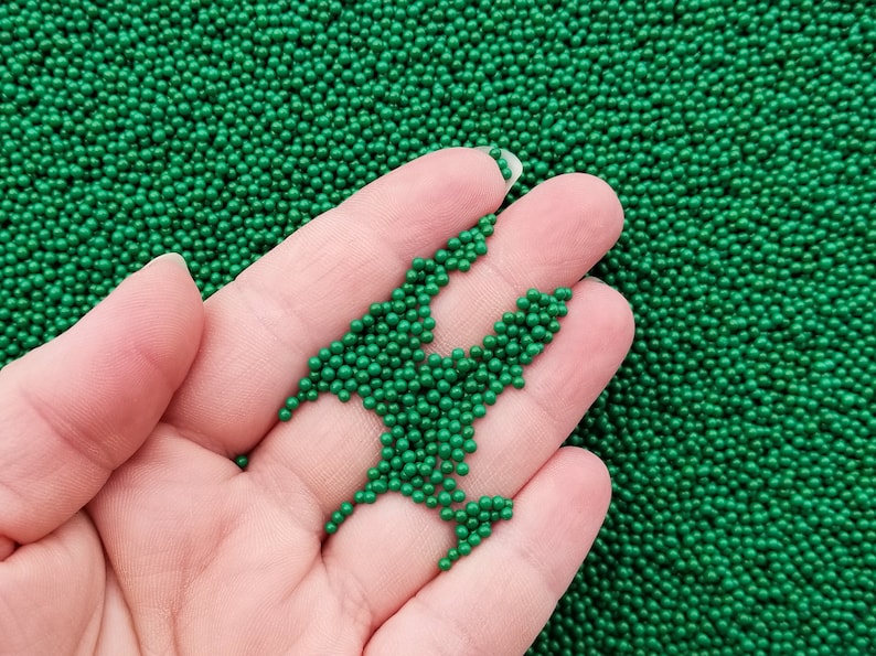 2mm Pick Your Amount Decoden Rainbow Funfetti Jimmies M158 Faux Green Nonpareil Sprinkles Faux Resin Caviar Beads