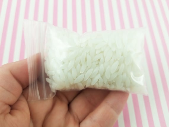 KUNSTREIS, Fake Rice, Reis Aufsatz fr Dekoden DIY und Slime, Fake Food,  Silikonfutter, Whlen Sie Ihre Menge M169 - Etsy.de