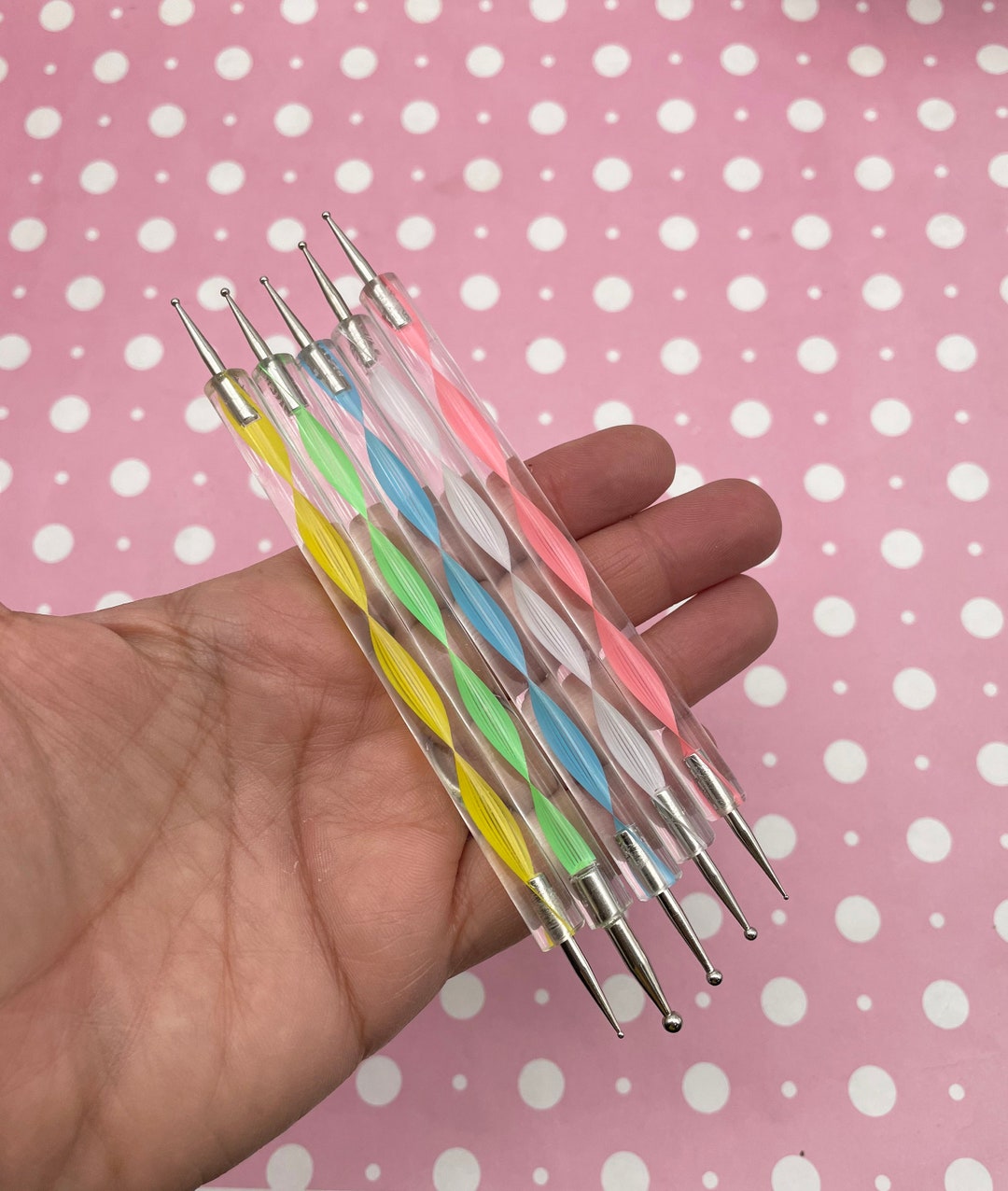 Nail Art and Polymer Clay Dotting Tool, Set of 5 pigment Tower Etsy