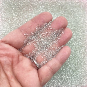 Microsfere rotonde assortite in vetro trasparente non commestibili, 2-2,5 mm, perline senza foro, per decorazioni decorative, scegli la quantità, P269