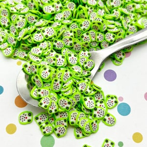 Fatias de fimo de coruja, granulado de argila de polímero, granulado de animal, mistura de polvilha falsa de fimo, Decoden Funfetti Rainbow Jimmies, P45