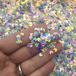 Multicolor Pac Man Pastel Lily Pad Confetti Round Confetti Craft Glitter T94