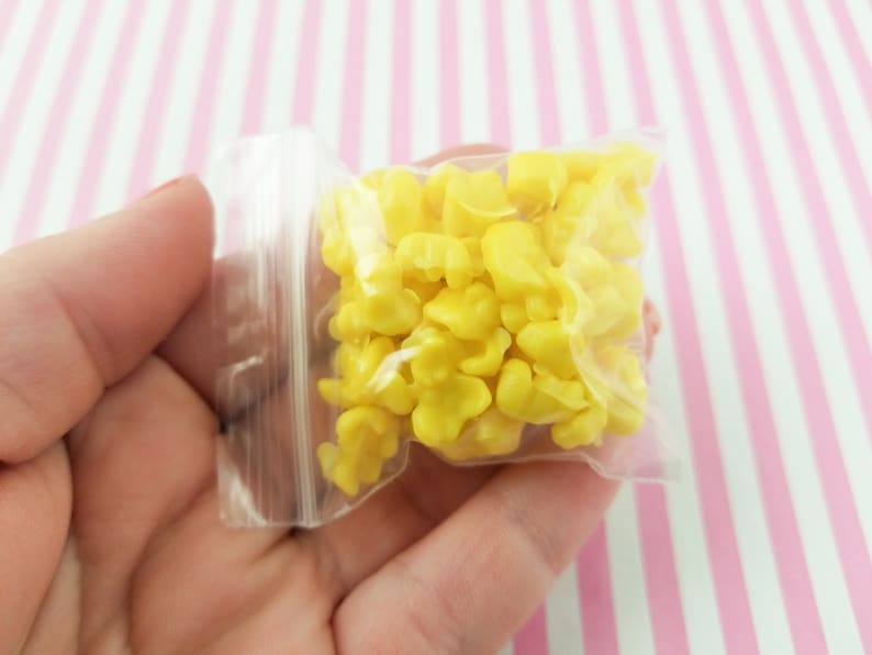 FAKE POPCORN Butter Colored Faux Popcorn Popcorn Addon for Etsy