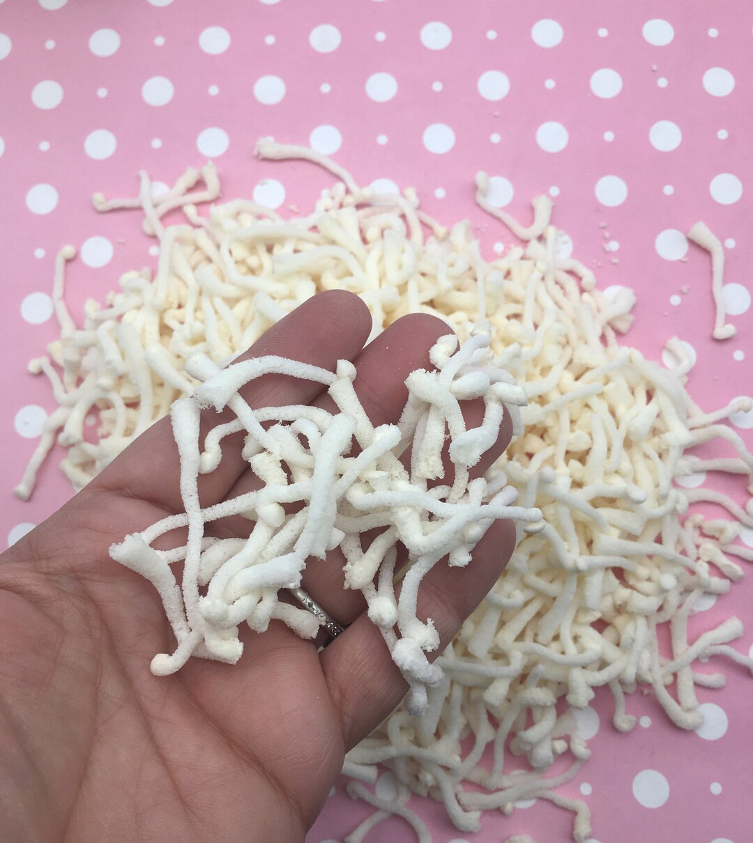 25g Bag Soft Foam Ramen Noodles, Fake Spaghetti Pasta, Enoki Mushroom