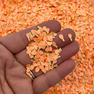 小さめ 7 mm 熱気球 ポリマークレイ 非食用 フェイクスプリンクル 飛行船 フェイクベイク フィモ テーブルスキャッター コンフェッティ タンブラー シェイカー フィル M129