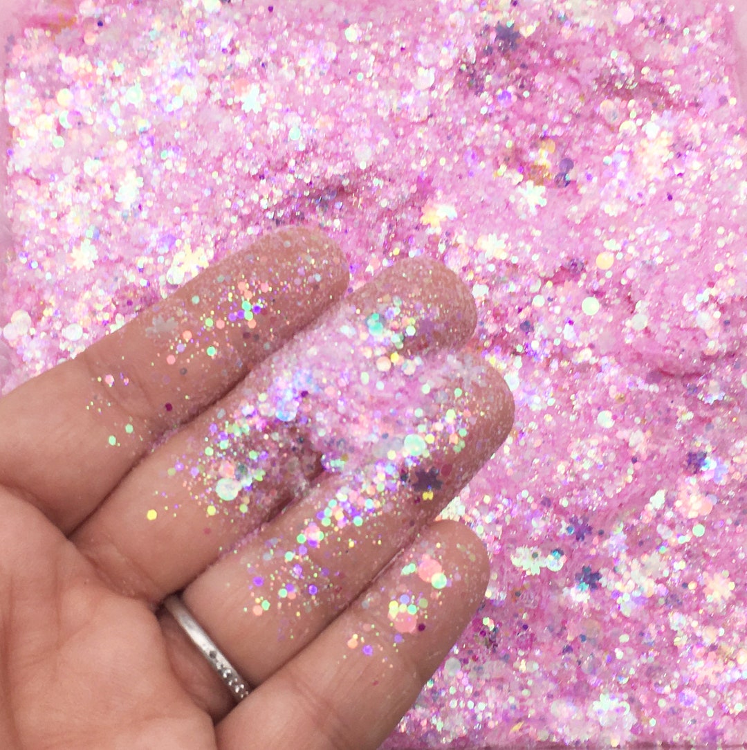 Pink Pixie Dust Iridescent Shift Assorted Shape Glitter Pick - Etsy
