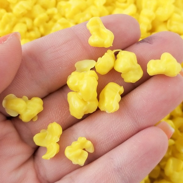 FAUX POP-CORN, faux pop-corn de couleur beurre, module complémentaire de pop-corn pour de l'artisanat de décodage et de la boue, faux aliments, aliments en silicone, choisissez votre quantité M167