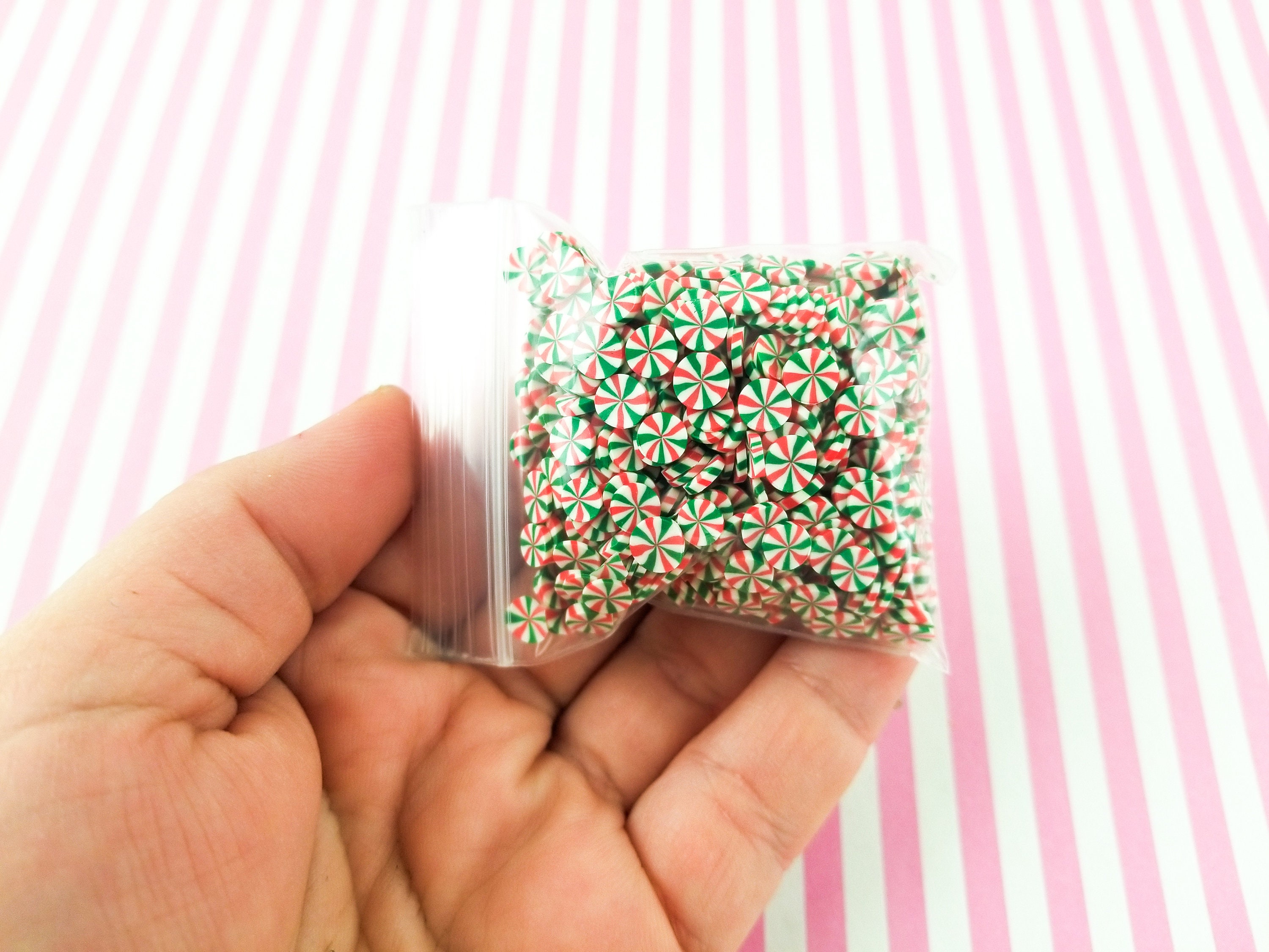 5MM Green Peppermint Candy Polymer Clay Sprinkles (NOT EDIBLE) D18-25 –  TinySupplyShop