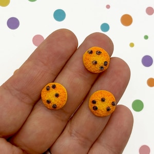 30 Abgeflachte Resin Schokoladenkeks Cabochons, Flache Rückseiten Acryl Plastik Puppenhaus Kekse, kleine Nagel Cabs L396
