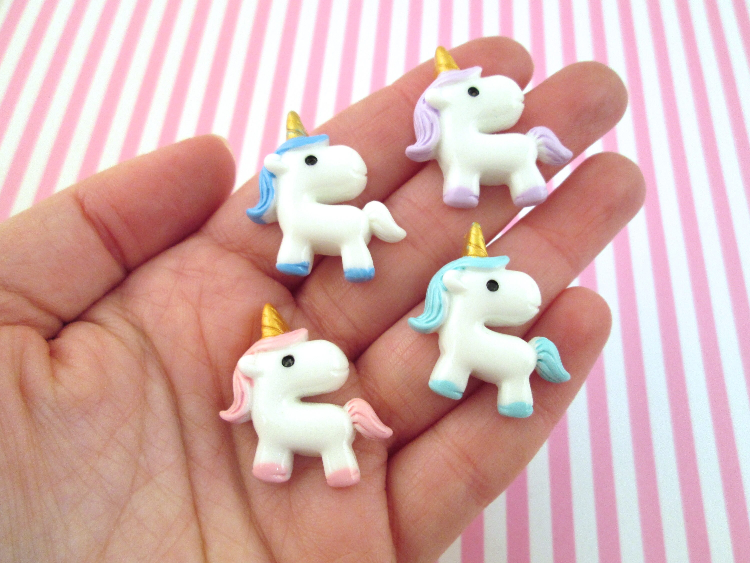 Assorted Pastel Unicorn Cabochons, Pick Your Amount, #831